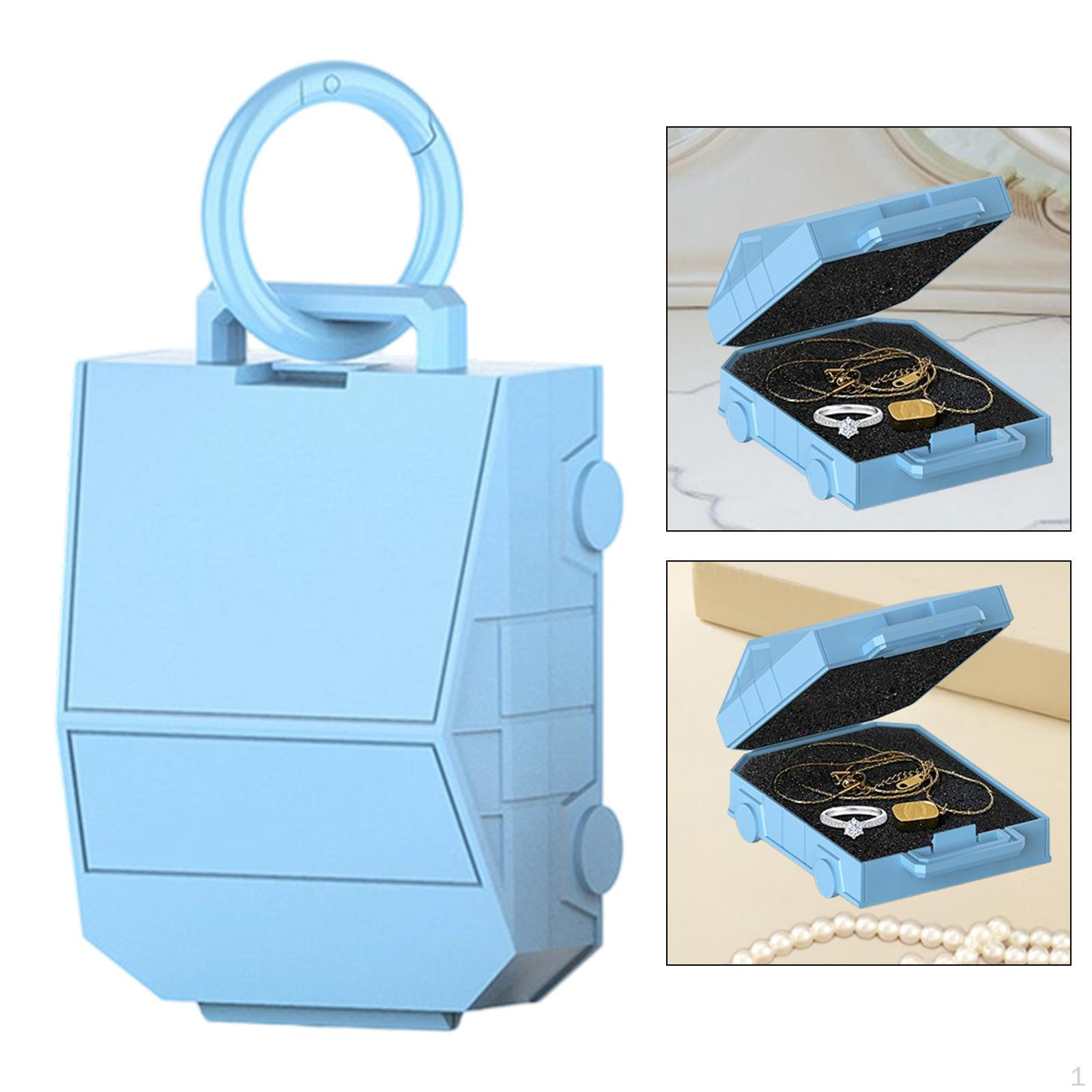 

Outdoor Organizer Jewelry Case Earring Holder Protect Shell for Women Teacher синій