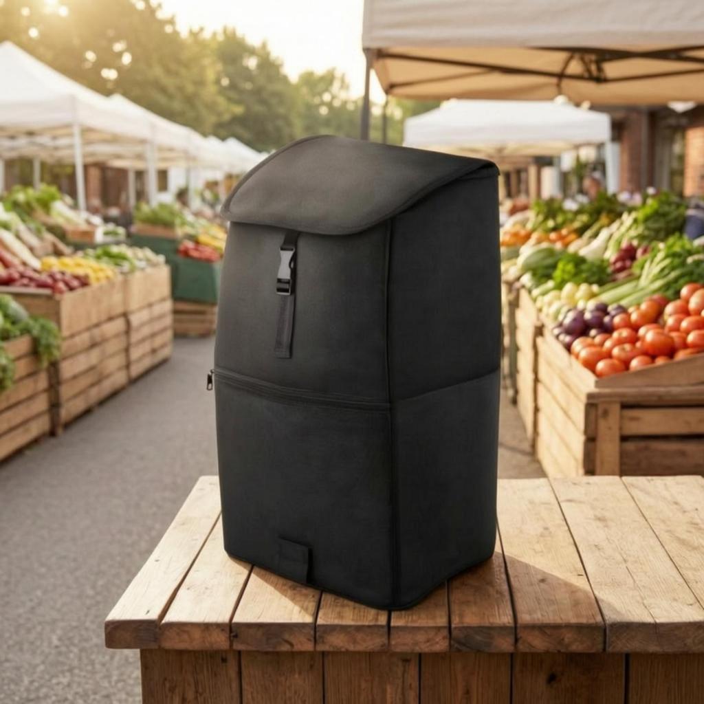 Waterproof Foldable Shopping Bag | Structured Boxy Shape, bag,