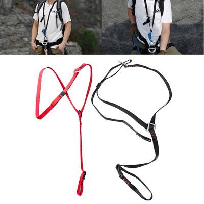 Adjustable Harness Chest Ascender Shoulder Strap for Rock Climbing Survival Chest Equipment Chest Harnesses for Safety