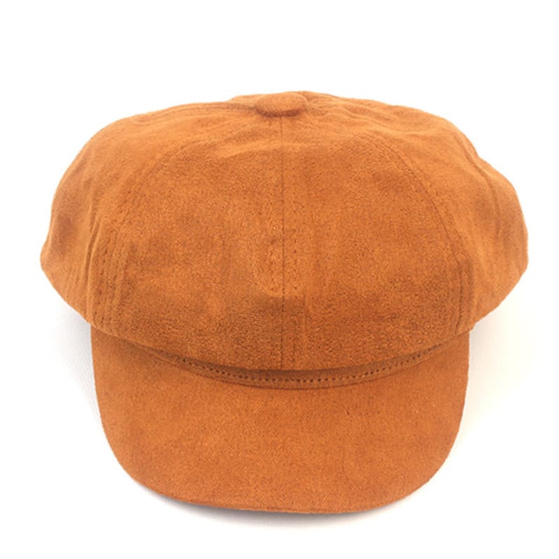 Universal Chemistry Brown Suade Newsboy Cap