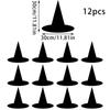 12pcs Handmade Witch Hat Decoration DIY Hat Wall Decor Halloween Hat Hanging Pendant  Photo Props