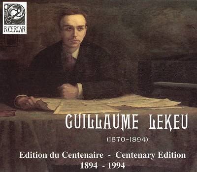 

CD LEKEU - Lekeu - Centenary Edition RIC94001 Europe Music Others Used