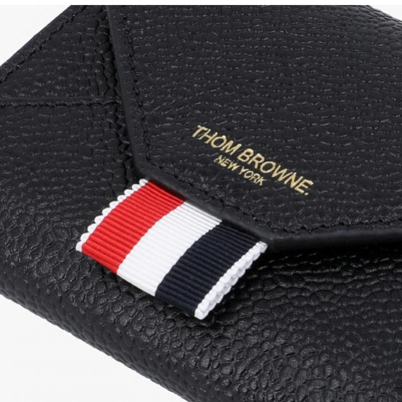 Thom Browne Pebble Grain Three Stripe Envelope Card Wallet Faw063a 00198 001