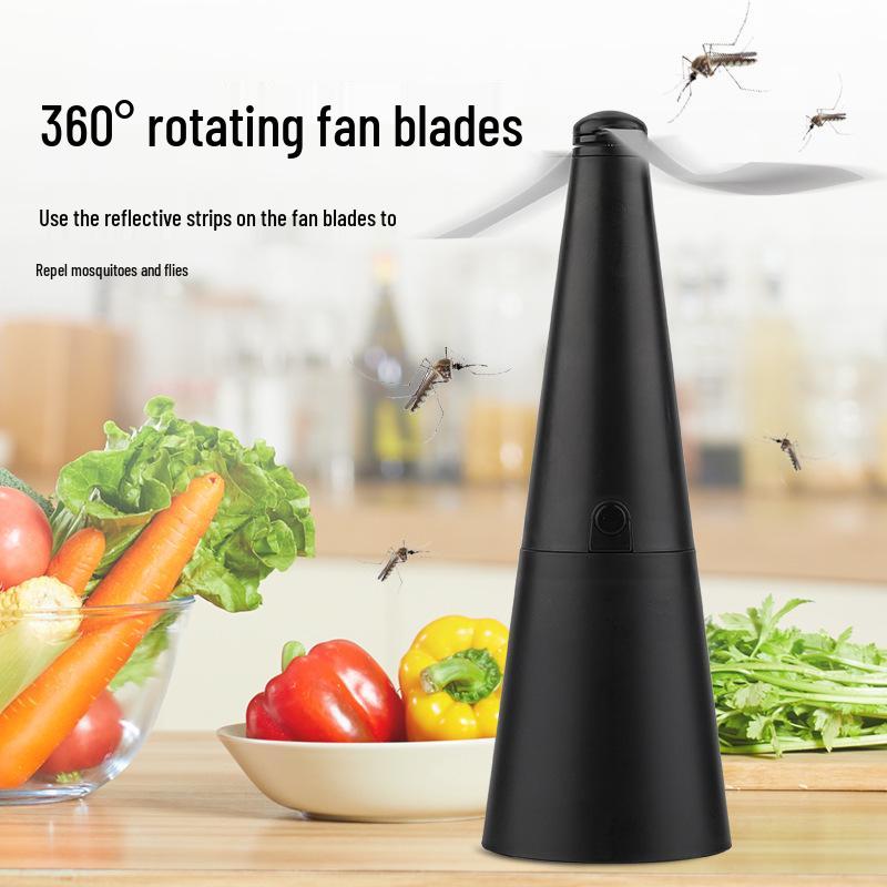 Desktop Fly Repellent Fan: Safe, Effective, Mosquito and Fly Deterrent with Safe Blades