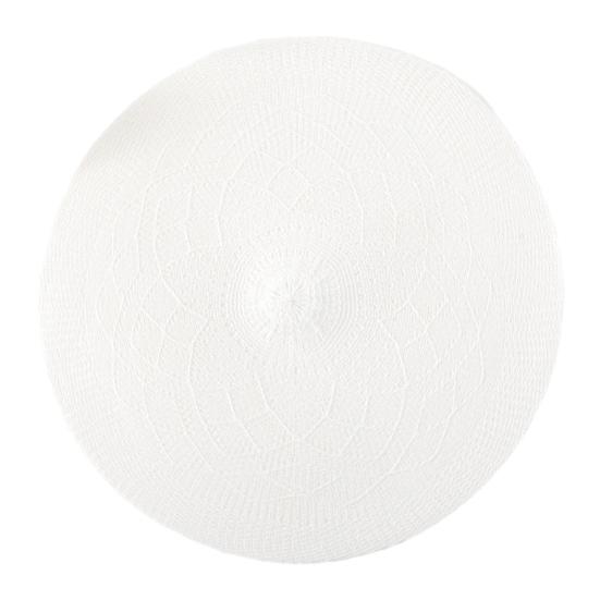 Woven Round Placemat Heat-Resistant Non-Slip Table Mat Elegant Dinner Plate Mat for Home Restaurant Party Dining