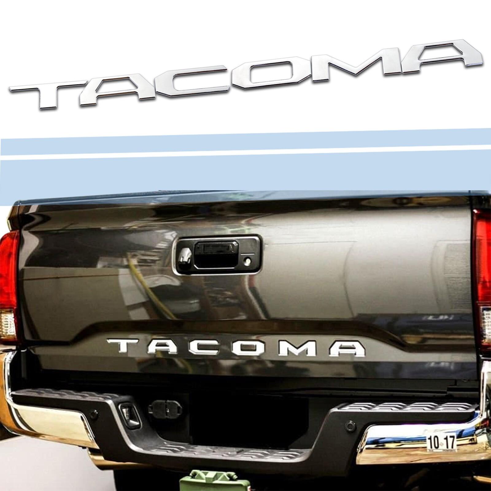 3D Raised Tailgate ert Letters Emblem Fit For 2016- Tacoma Chrome Badges