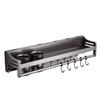 Bieying Wall-Mounted Stainless Steel Kitchen Storage Rack with Knife Holder