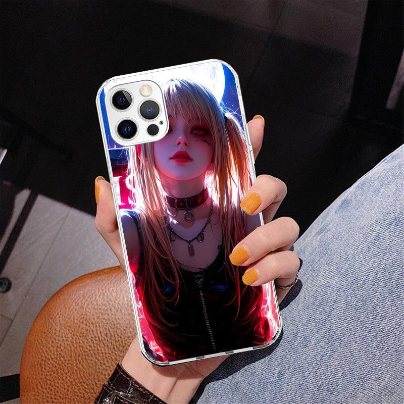 N-Note D-Death MisaMisa Phone Case For iPhone 17 Air 16 Pro Max 16E 15 + 14 Plus 11 12 13 Mini 7 8 SE Gift Print Cover Fundas