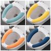 Universal Toilet Seat Cover Soft Cartoon WC Paste Toilet Sticky Seat Pad Washable Bathroom Warmer Seat Lid Cover Pad Cushion