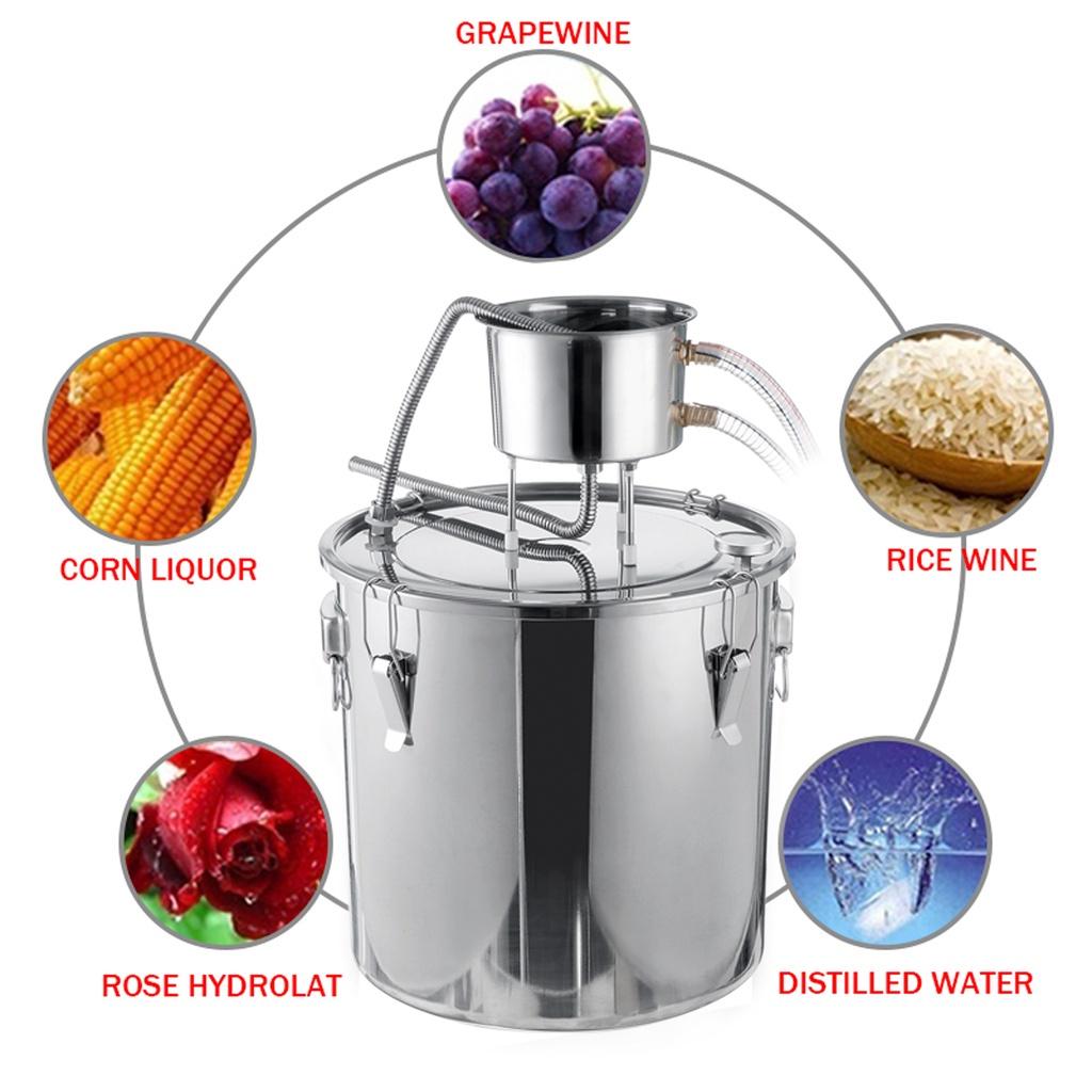 50/35/22/11L Stainless Still Copper DIY Home Brew Water Wine Essential Oil Brewing Distiller Alambic Moonshine Alcohol
