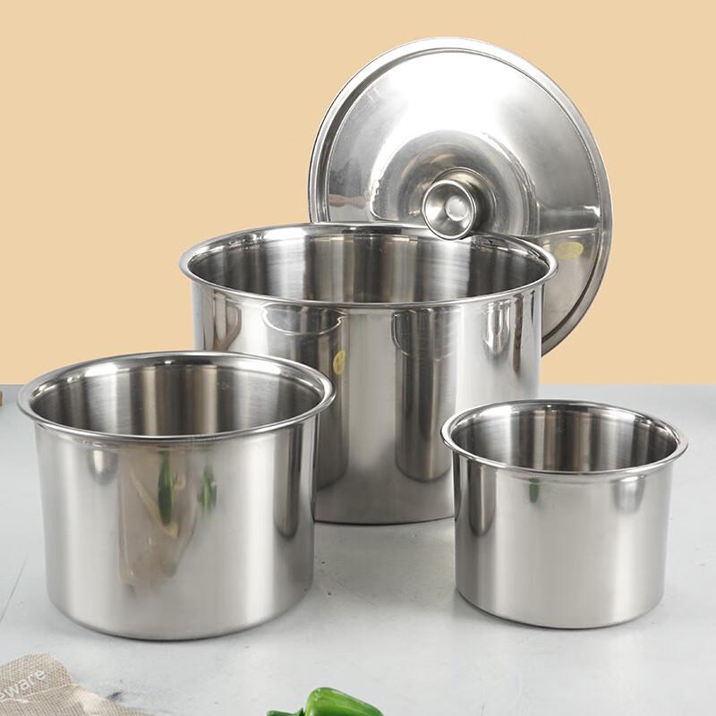 Lechu Heli 201 Stainless Steel Round Seasoning Bowl with Lid