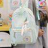 Schoolbag1011 New High-value Embroidered Flower Backpack for Female Junior High School Students, Large-capacity Lightweight Spine Protection Schoolbag