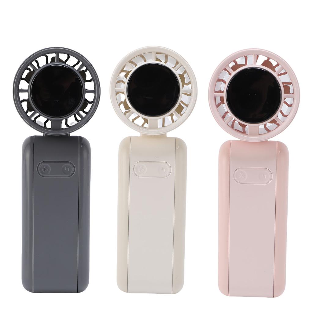 Handheld Turbo Fan 5 Levels Adjustable Quiet Folding Digital Display Portable Mini Pocket Fan with S