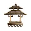 Chinese Pavilion Charm Connectors Character Animal Ethnic Style Findings For DIY Jewelry