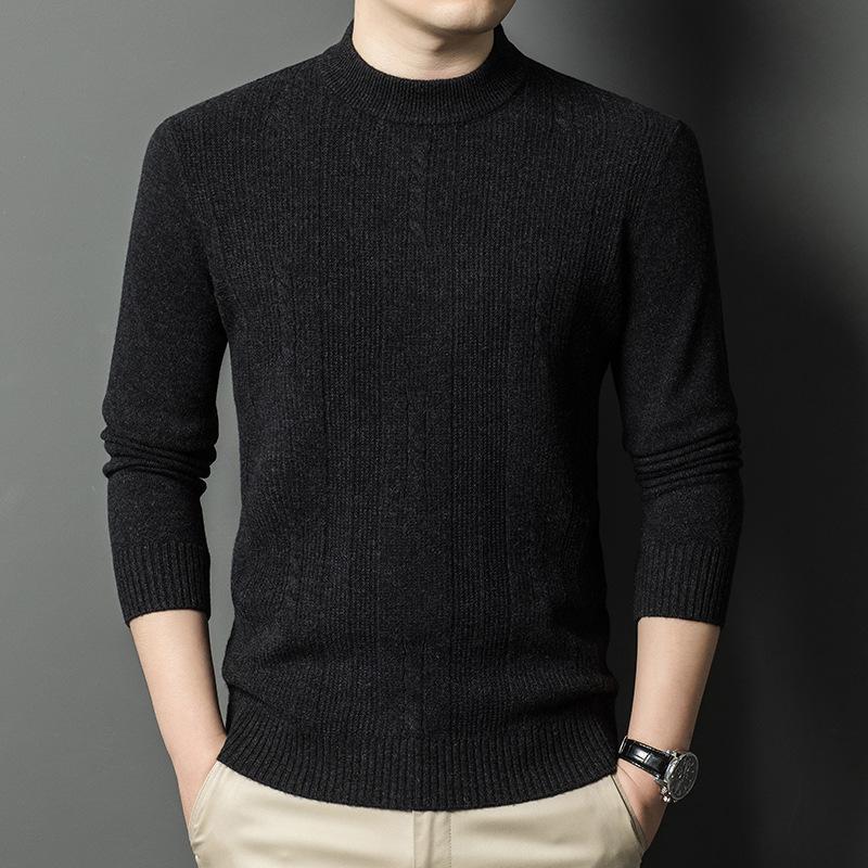 Men's Sweater Semi-turtleneck Sweater Men's Inner Men's Clothing Autumn and Winter High-end Sense