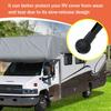 4er-Pack Wohnmobil-Dachrinnenauslaufkappen, Einfach anzubringen und fallen nicht leicht ab, Wohnmobilabdeckungsschutz, Schützt die Enden der Dachrinnenausläufe vor dem Einreißen, Wohnwagenabdeckung Wohnmobil