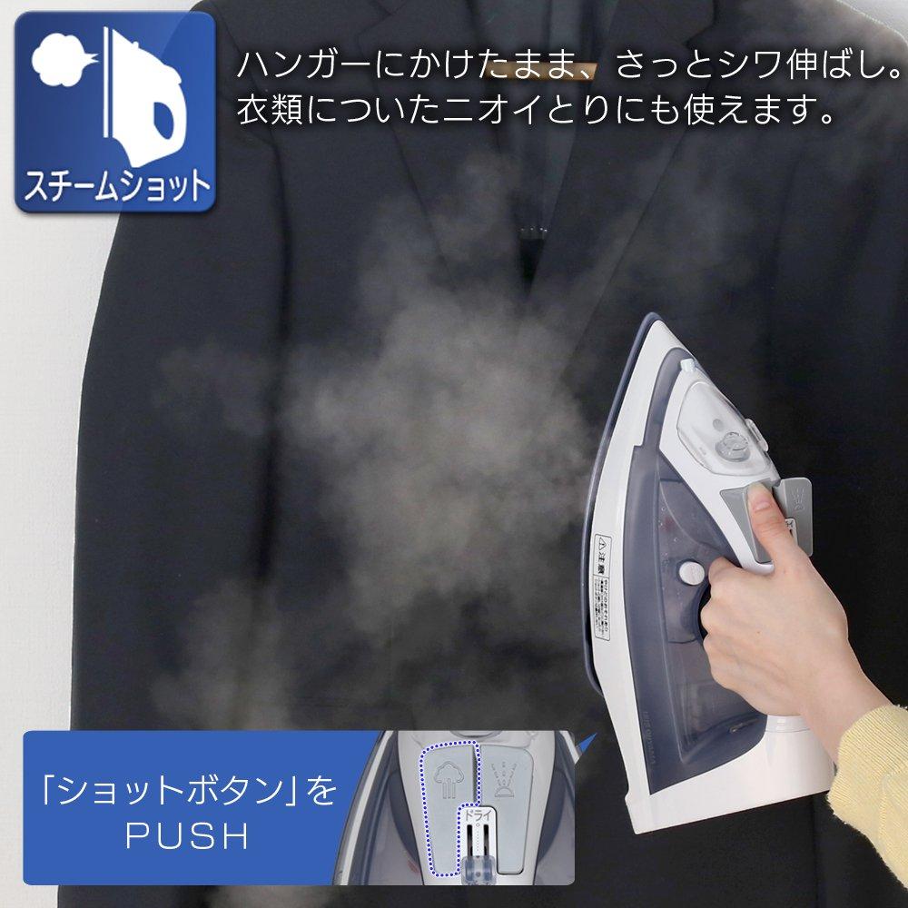 Iris Ohyama Steam Iron Cordless Fast Startup In 30 Seconds 2 Stage Steam Mist Spraying Function Steam Shot Gray IRN-CL30C-WH