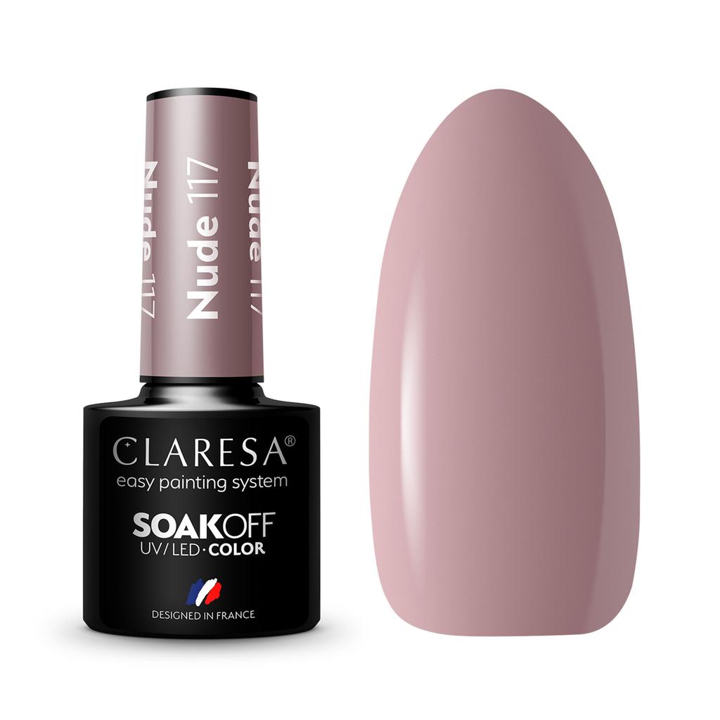 Claresa Lakier Hybrydowy Nude 117 -5G