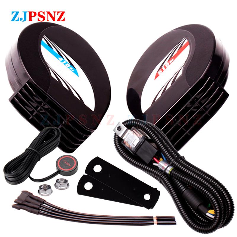 12V Car Compact Horn Compact Horn Waterproof Auto Horns Super Loud Dual - Tone Electric Snail Horn Kits For Any 12V Vehicles