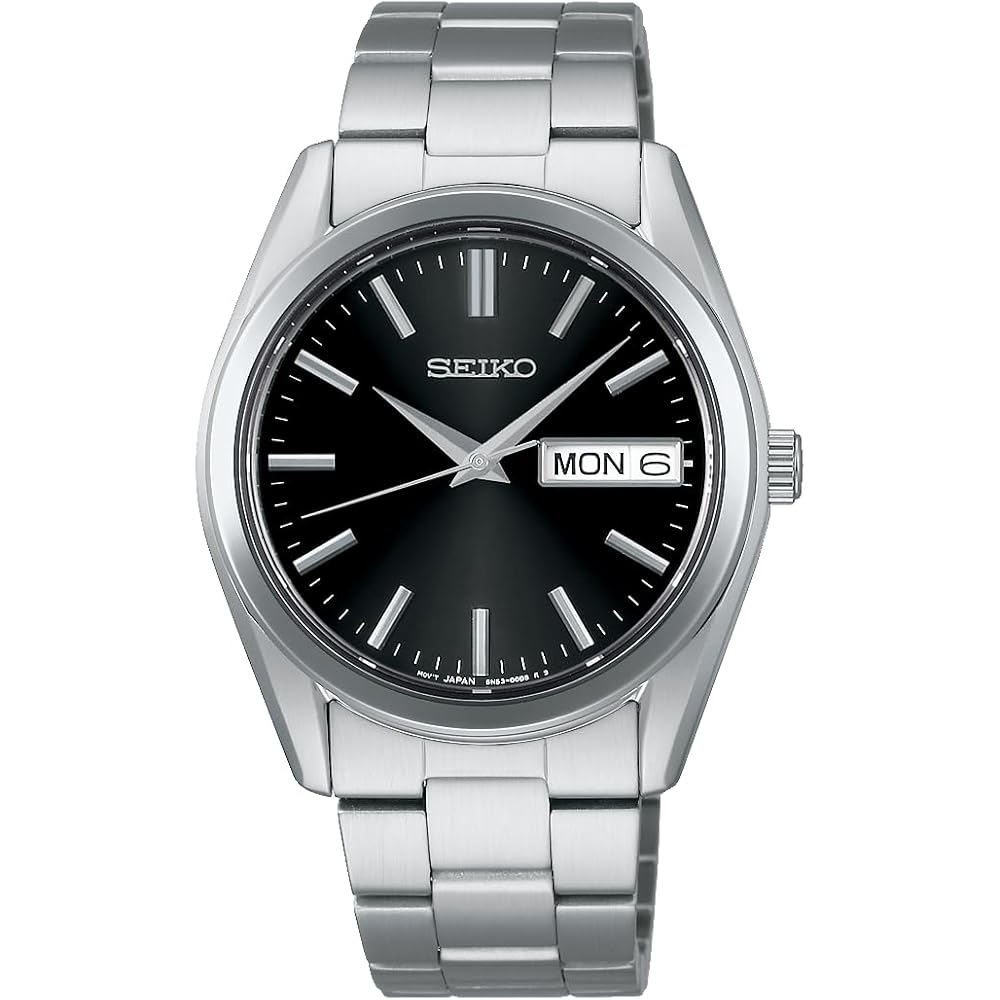 

Seiko Selection SBTH011 Men s Quartz Watch Black Dial with Date and Day Calendar Stainless Steel