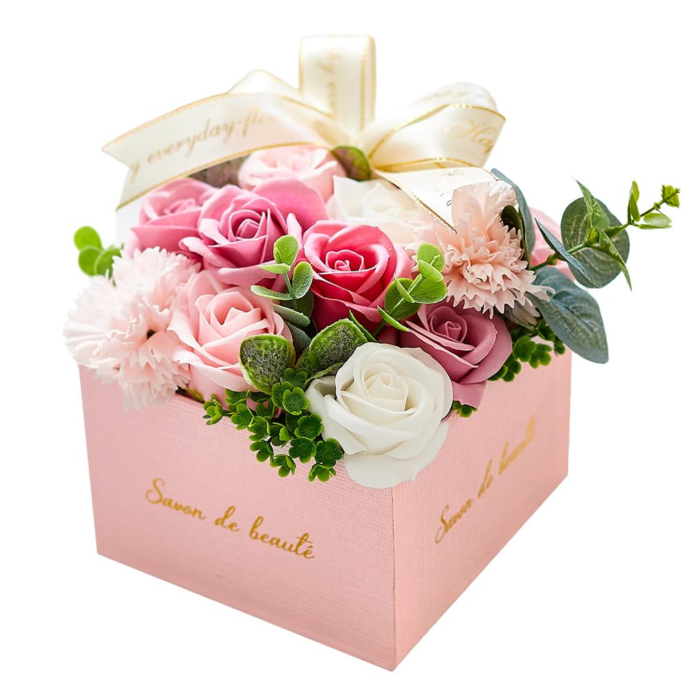 

LIFE IS GOOD GROOVY OUTSTYLE Soap Flowers Day Gifts to convey your feelings to loved ones Bouquet Vase Box Birthday Present Flowers Never withering