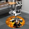 1pc Dachshund, Floral Chair Carpet for Office, Non Slip, Soft and Durable Office Rug for Interior Decoration