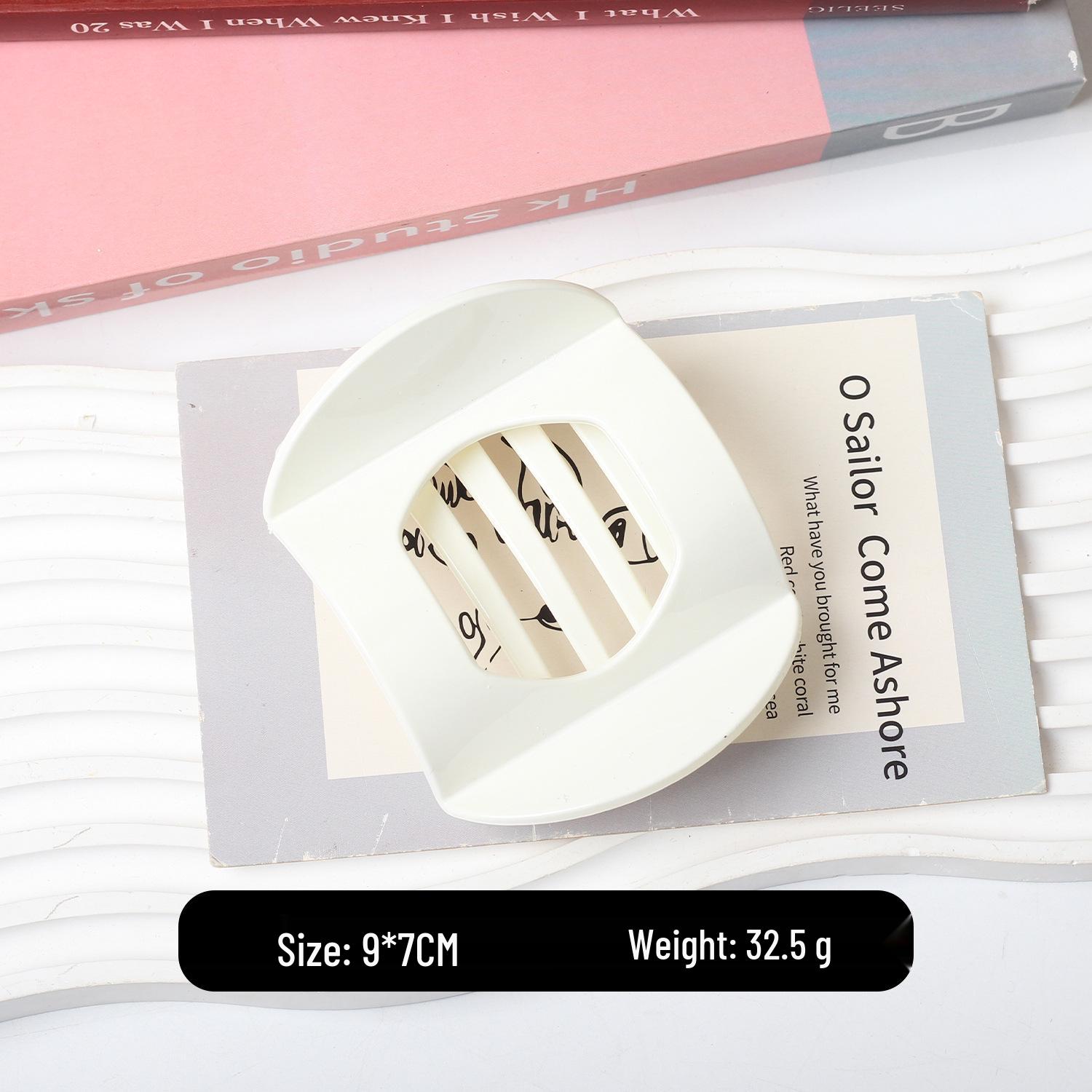 

Полая квадратная заколка для волос с пятью зубцами: Универсальная горизонтальная клипса для головных уборов и укладки волос