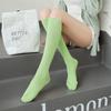 Candy-colored Knee-high Socks, Trendy Long Socks, Mid-calf Socks, Solid-colored High Socks, Sweat-absorbing and Breathable