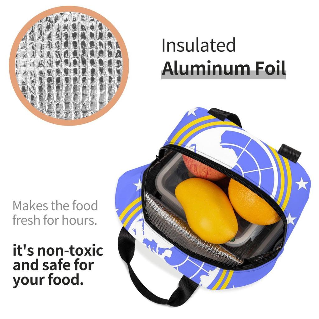 Into Hell Liberty Diving Earth For Super Insulated Lunch Bag for Women Kids Portable Food Boxes Thermal Lunch Box Tote