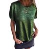 Summer Round Neck Short Sleeved T-shirt Women's Top