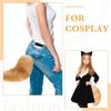 Echter Fuchsschwanz Schlüsselanhänger Wolfsschwanz Pelz Quaste Schönes Accessoire Länge 40 cm Autoschlüsselanhänger für Damen Ketten Geschenke
