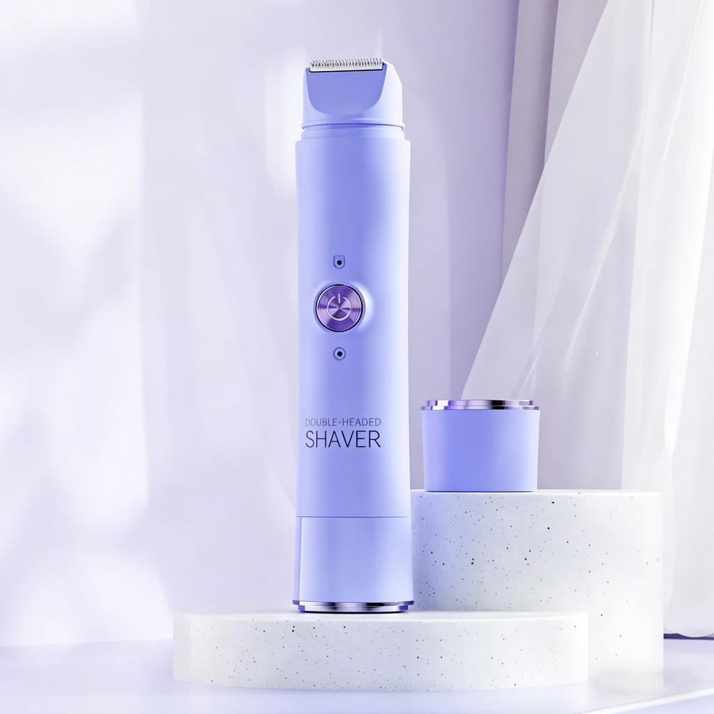1Pc Electric Shaver for Woman Double Head Dual Purpose Female Razor Body Epilator Leg Underarm Bikini Electric Hair Remover Trimmer