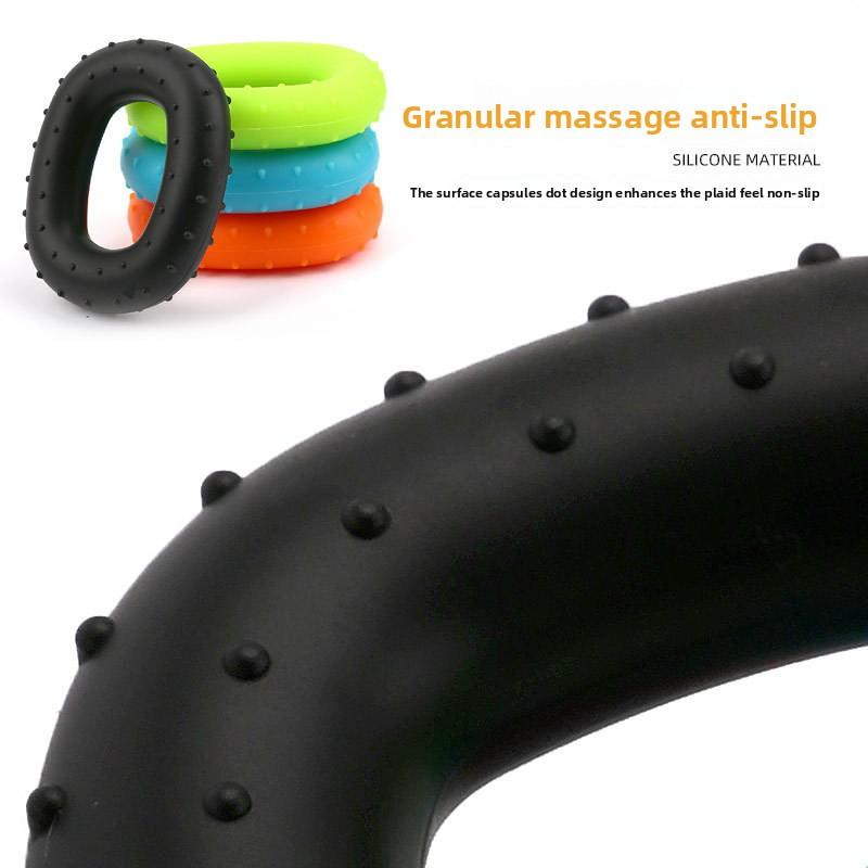 Silicone Grip Square Bump Acupressure Massage Decompression Wrist Strength Training Sports Fitness Ring