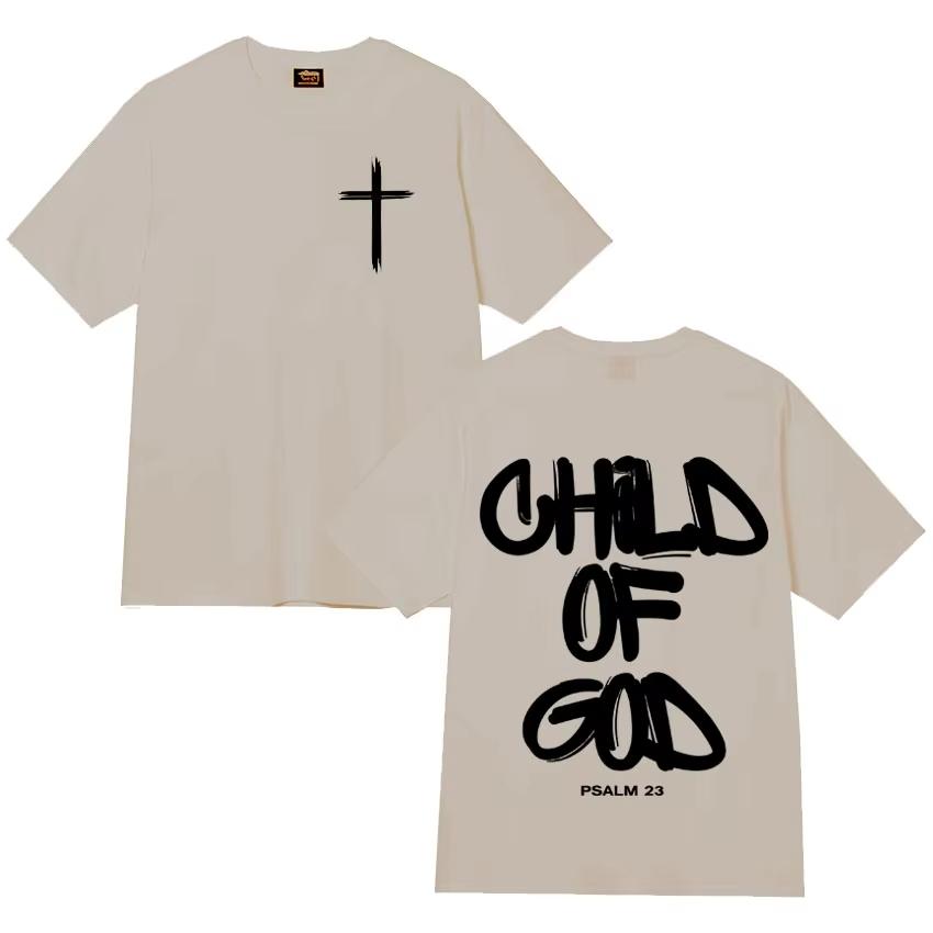 Summer New Edition Bible Christian Doctrine Jesus Pattern Unisexs Clothes Tshirt Cotton Casual Style Street Retro Trend Versatile
