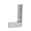 A84E-Machinist Square Tool 90-Degree Right Carpenter Measuring Tool Right Angle Ruler L-Type Square Ruler With Wide Base