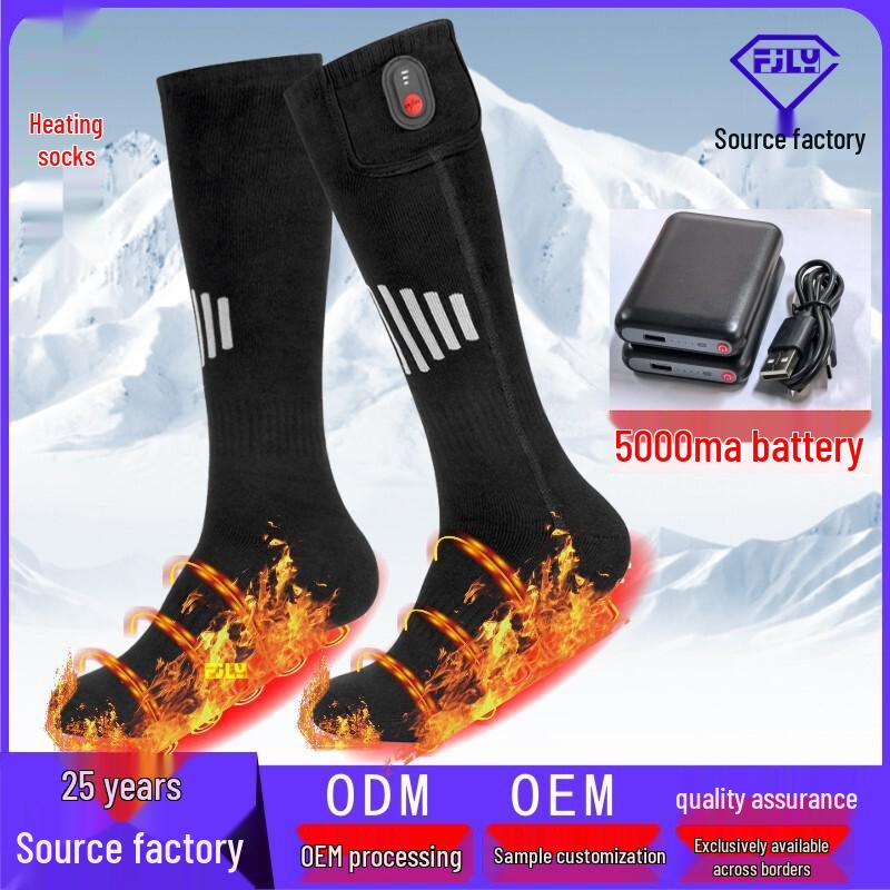 Grenzüberschreitende elektrisch beheizte Socken für Outdoor-Ski