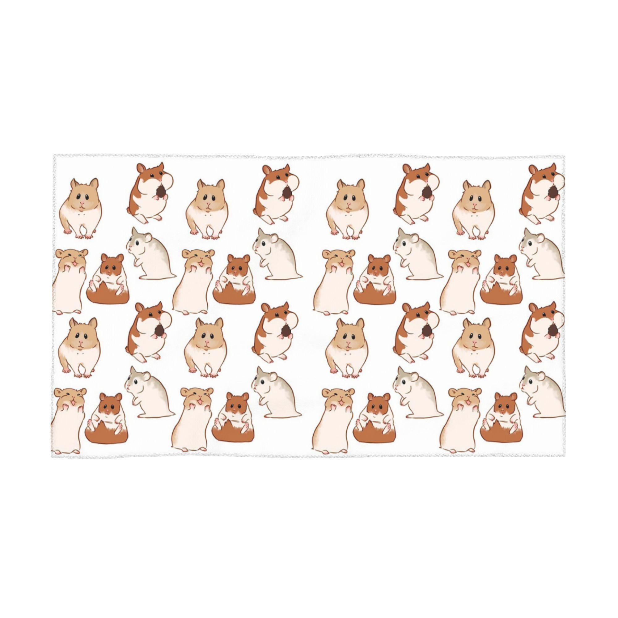 

cute hamster pattern Soft Face Towel Quick Dry Pool Bath Cotton Towels Absorbent Quick W40*H60(CM)