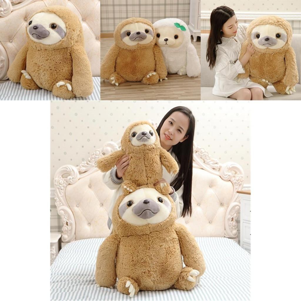 Adorable Giant Sloth Stuffed Plush Toy Pillow Cushion Perfect For Christmas Gifts