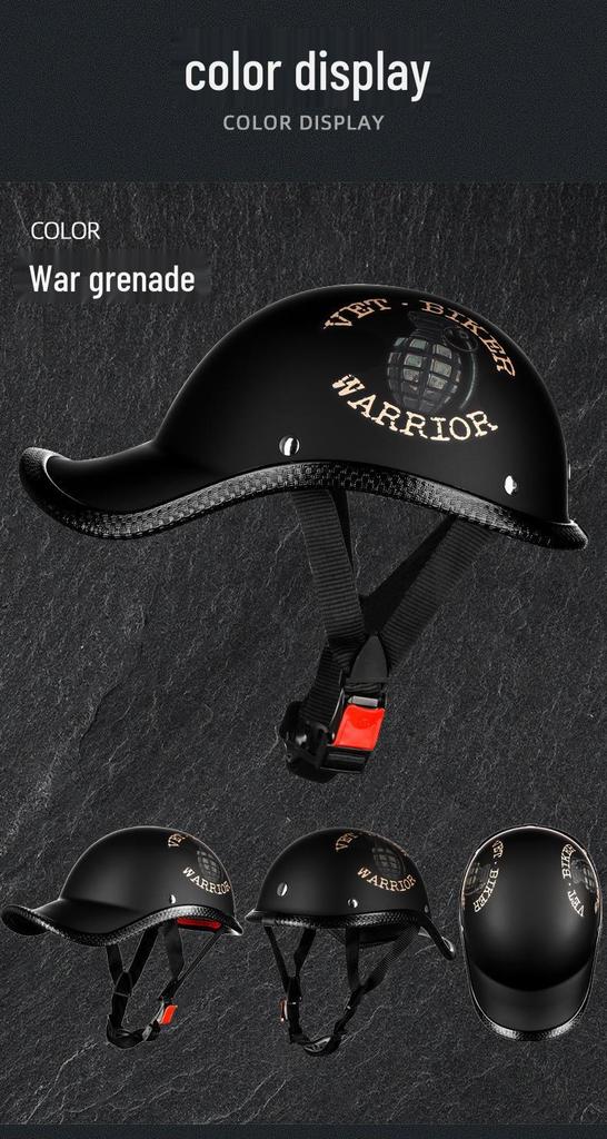 Retro Electric Scooter Flip-up Helmet - Lightweight, Personalized, Universal Fit for Men