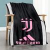 Juventus Personalized Text Blanket Lightweight Personalized Blanket Durable Comfort Throw For Home Decor Livingroom Seaside Bed Four Seasons Universal