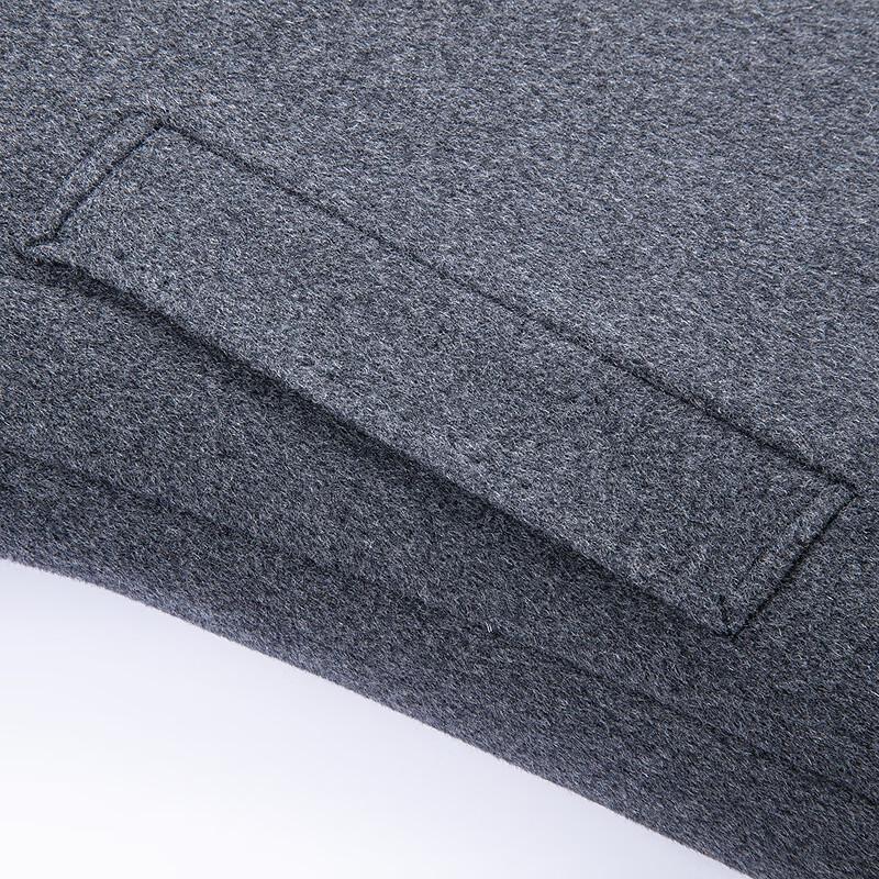 Men's 3-in-1 Wool Blend Overcoat with Detachable Goose Down Liner