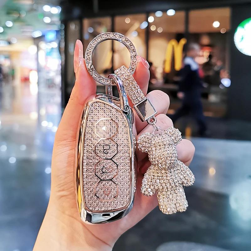 Suitable For Haval Xy Keycase H-Dog H6 H9 H5 X Dog B26 A07 B07 24 Keycover Key Shell Keychain Sparkling Car Key Case