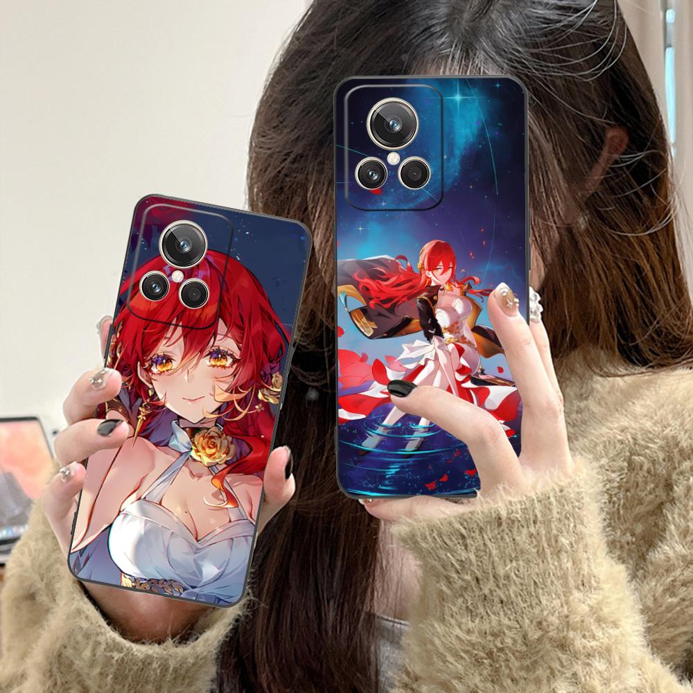 HSR Himeko Matte TPU Mobile Phone Case for Realme GT 8 Neo Pro C75 73 71 C67 65 C55 53 C35 31 C20 15 Colorful Cover