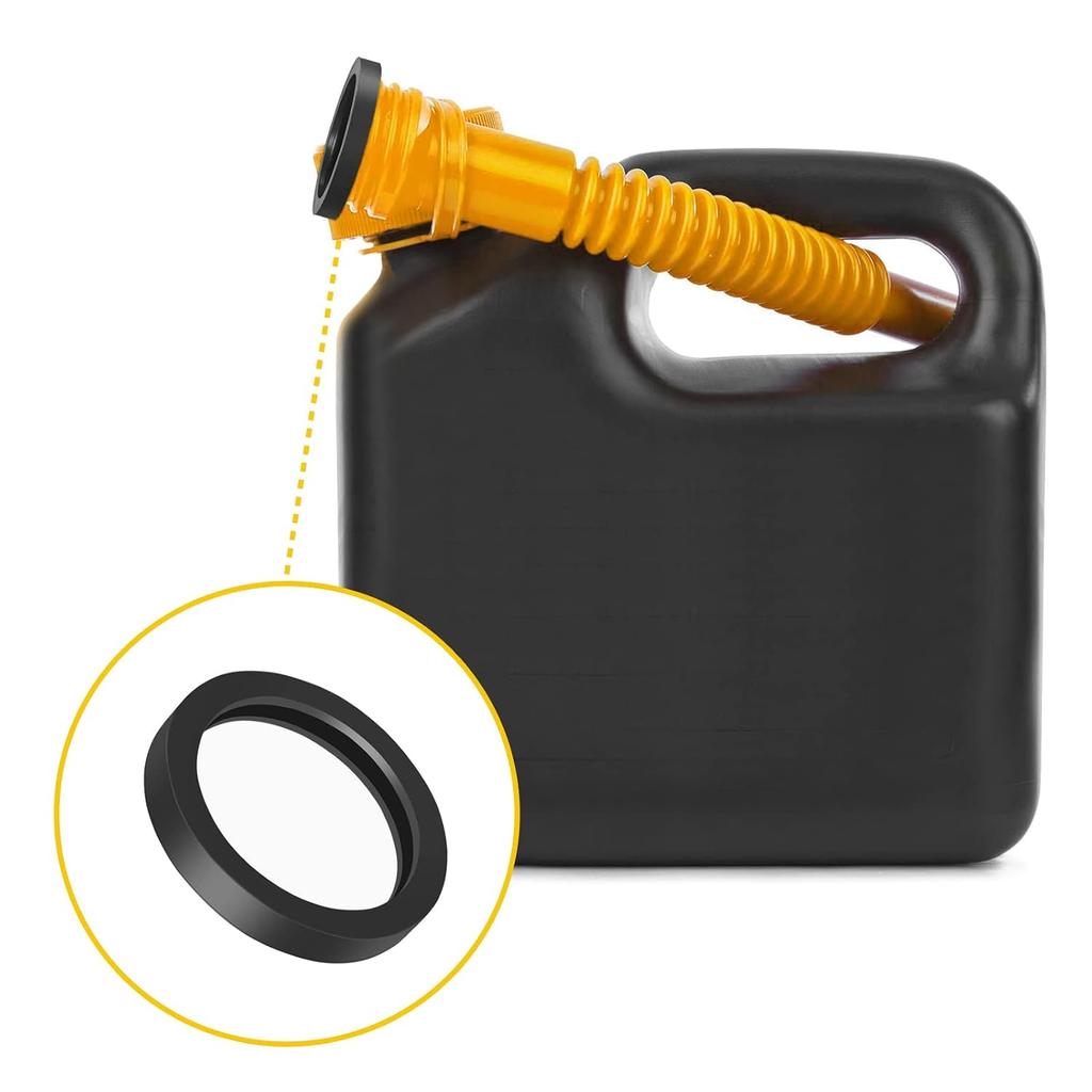 10Pcs Replacement Gas Gaskets Gas Can Spout Gaskets Fuel Washer Seals Rubber Fuel Can Spout Seals Compatible with Most Gas Can Spout