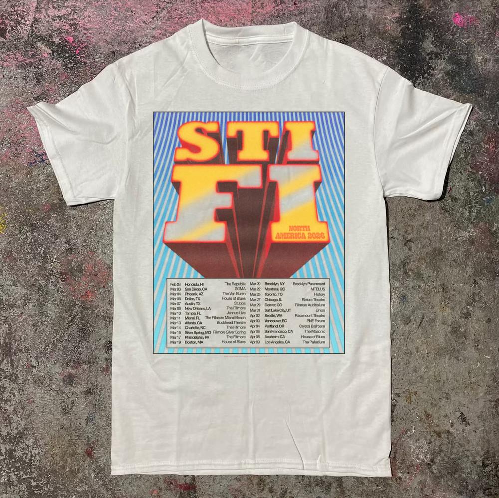 Collection Sticky Fingers North America Band T-shirt S-5XL White MD1609 Unisex T-Shirt XXXL