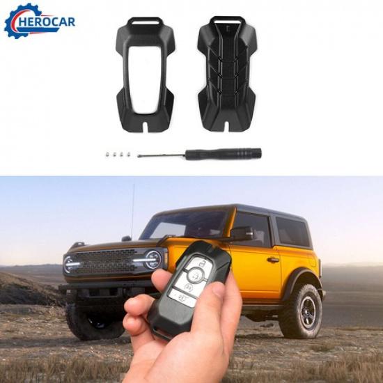 

Smart Key Case Cover Protector for Ford F150/Bronco/Bronco Sport/Maverick Black