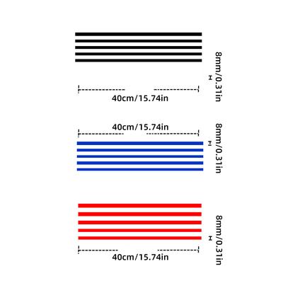 5 PEZZI 40CM Striscia Adesiva per Auto Adesivi Riflettenti Decorazioni per Griglia Cofano Anteriore Styling Auto per Volkswagen VW Golf 6 7 Polo