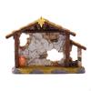 Nativity Stable with Star Christmas Ornaments Mini for Bookshelf