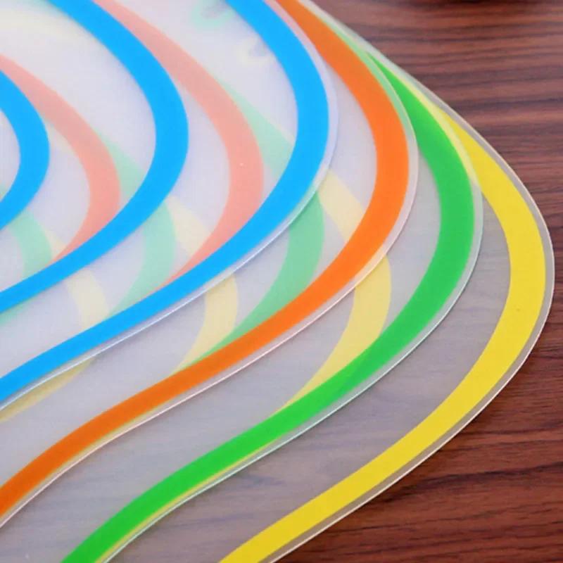 Matná Průhledná Ohýbatelná Třídicí Krájecí Deska Kuchyňská Krájecí Deska Plastová Protiskluzová Hnětací Podložka Krájení Ovoce Krájecí Deska