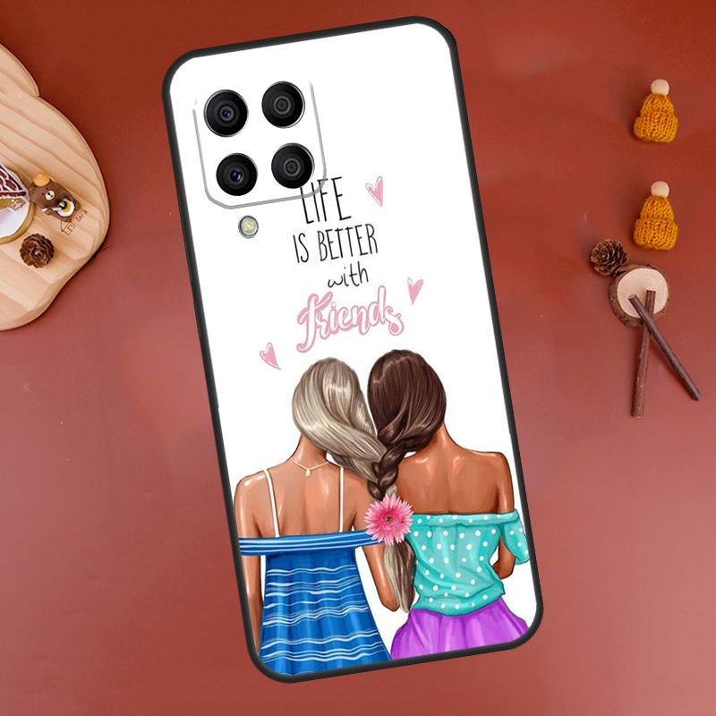 Best Friends BFF Matching Case For Samsung Galaxy M15 M35 M55 M11 M14 M34 M54 M31 M13 M53 M51 M12 M32 M52 M16 M36 M56
